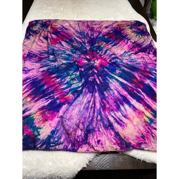 Scarf tie dye galaxy pattern multicolored scarf - Picture 1 of 6